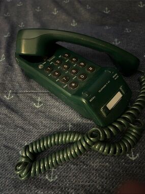 Sony Corded Desk or Wall Phone in Dark Green